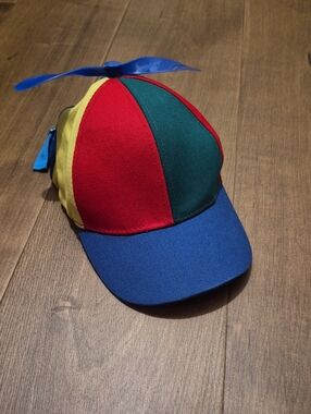 Colorblock Propeller Cap - Blue Red Green Yellow